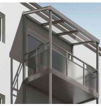 Многоярусный балкон из алюминия: для гармоничного вида фасада